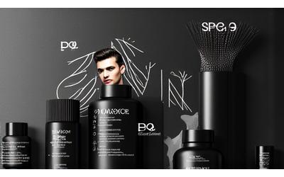 Stylized graphic showing hair products and styling tools for seasonal trends
